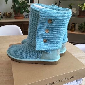UGG Australia Baby Blue Classic Cardy Boots